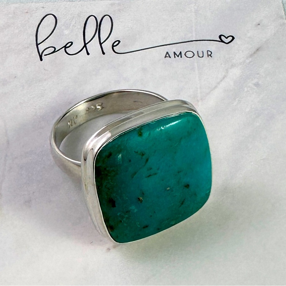 Turquoise- Curated Artisan Sterling Silver Ring